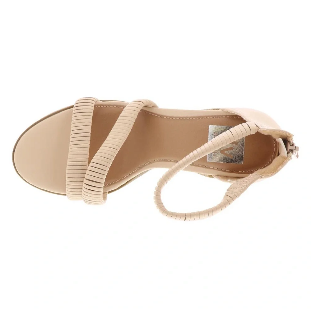 DV by Dolce Vita Bleeker Block Heel Strappy Pump Stretch‎ ankle wrap